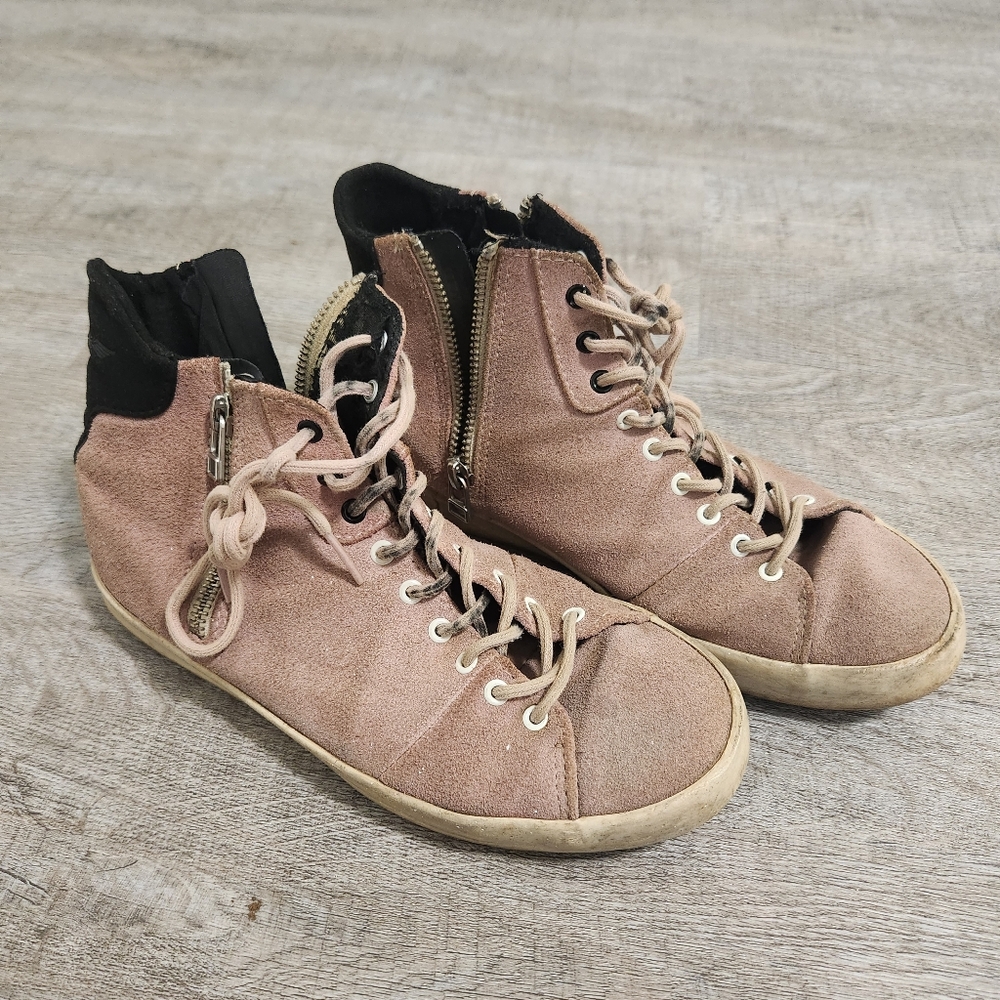 Creative Republic Pink High Top Sneakers Size  6.5